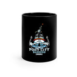Port City 11oz Black Mug