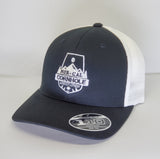 Nor-Cal Cornhole Association Flexfit (Black/White) - 110 Mesh-Back Cap - 110M