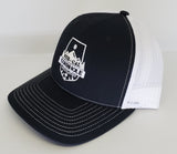 Nor-Cal Cornhole Association (Black/White) - Richardson Snapback Trucker Cap - 112