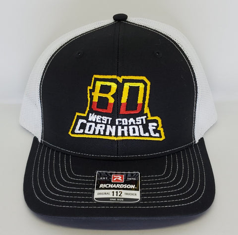 Blake Demale (Black/White) - Richardson Snapback Trucker Cap - 112