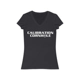 Calibration Cornhole Women's Jersey V-Neck Tee