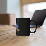 Golden Sands 11oz Black Mug