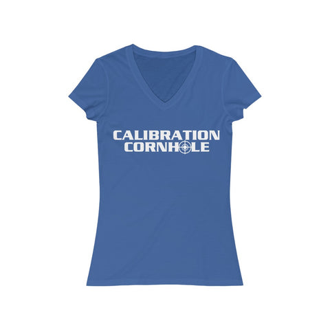 Calibration Cornhole Women's Jersey V-Neck Tee
