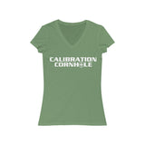Calibration Cornhole Women's Jersey V-Neck Tee