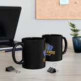 Golden Sands 11oz Black Mug