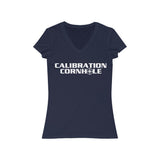 Calibration Cornhole Women's Jersey V-Neck Tee