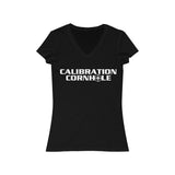 Calibration Cornhole Women's Jersey V-Neck Tee